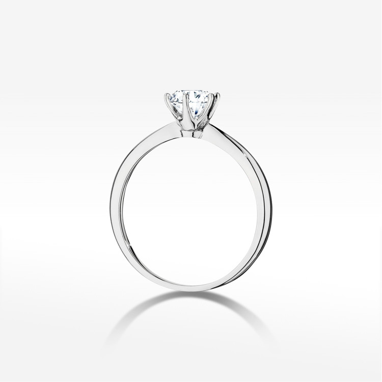 Pierścionek W0553 Diament 0,70ct białe złoto