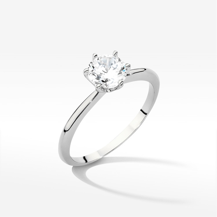 Pierścionek W0553 Diament 1,00ct białe złoto