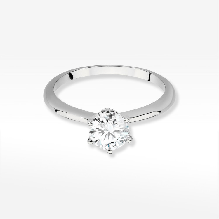 Pierścionek W0553 Diament 1,00ct białe złoto