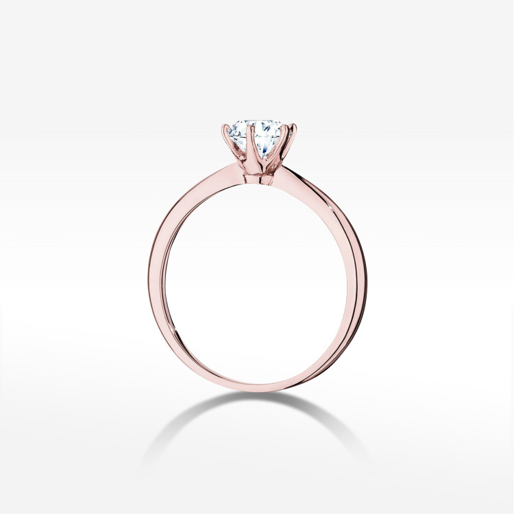 Pierścionek W0553 Diament 0,70ct różowe złoto