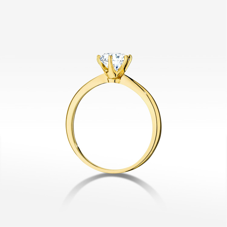 Pierścionek W0553 Diament 1,00ct żółte złoto