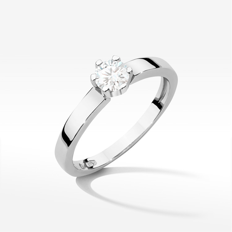 Pierścionek W0562 Diament 0,25ct białe złoto