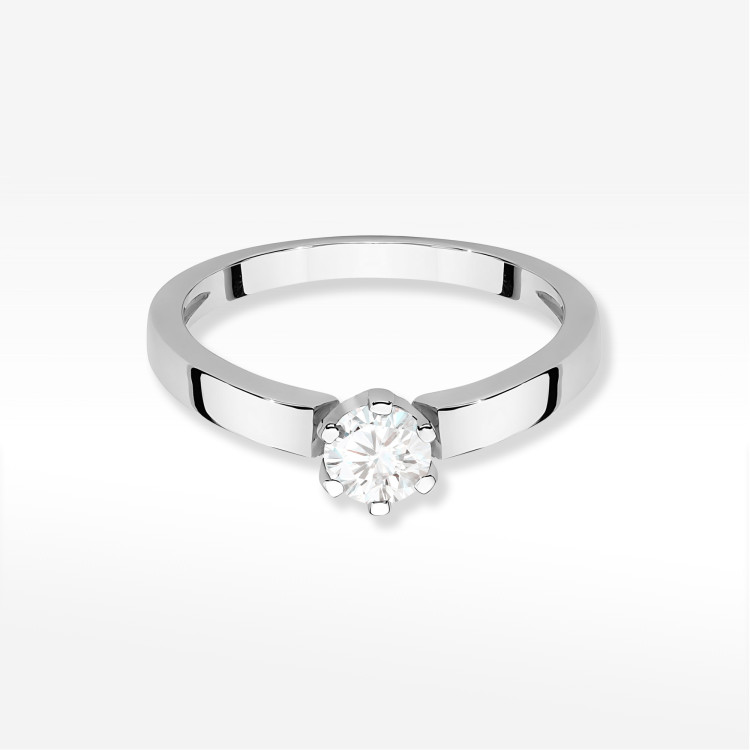 Pierścionek W0562 Diament 0,25ct białe złoto