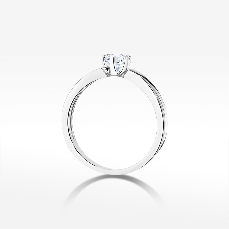 Pierścionek W0562 Diament 0,25ct białe złoto