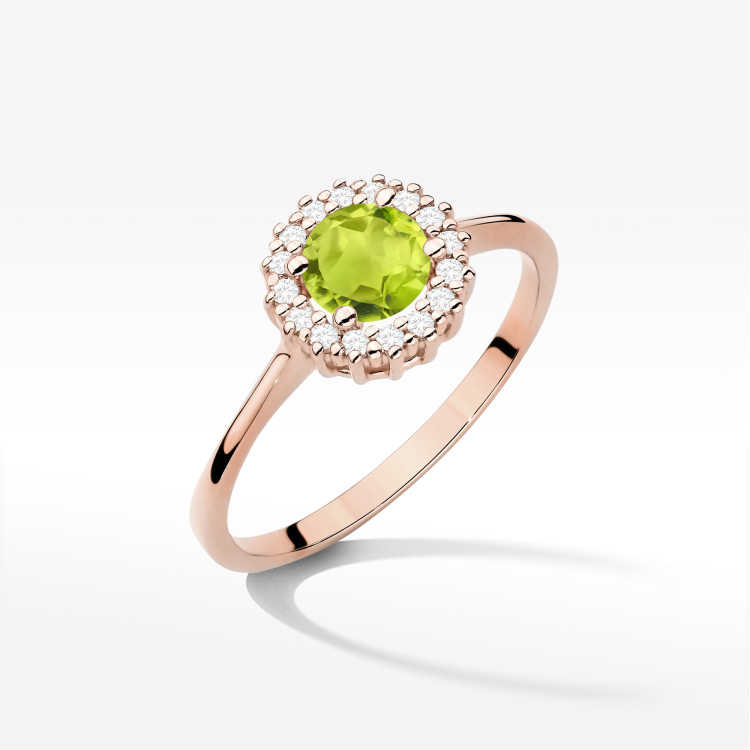 Pierścionek W0572 Oliwin 0,74ct różowe złoto