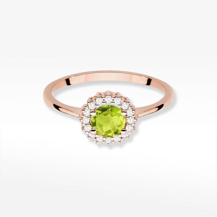Pierścionek W0572 Oliwin 0,74ct różowe złoto