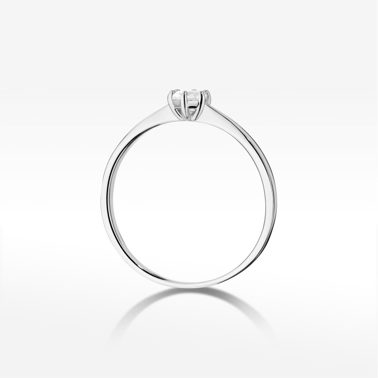 Pierścionek W0579 Diament 0,20ct białe złoto