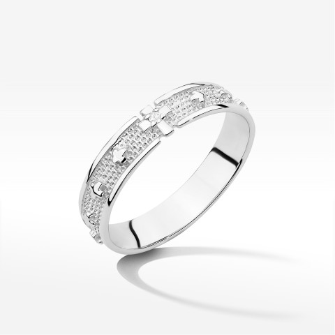Pierścionek W0580 Diament 0,009ct białe złoto