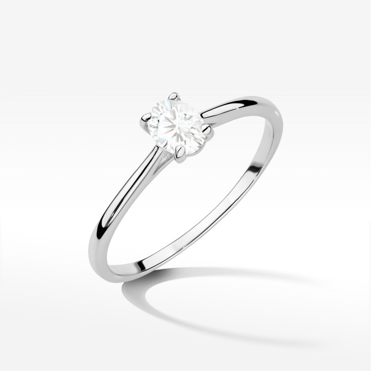 Pierścionek W0581 0,30ct biale złoto