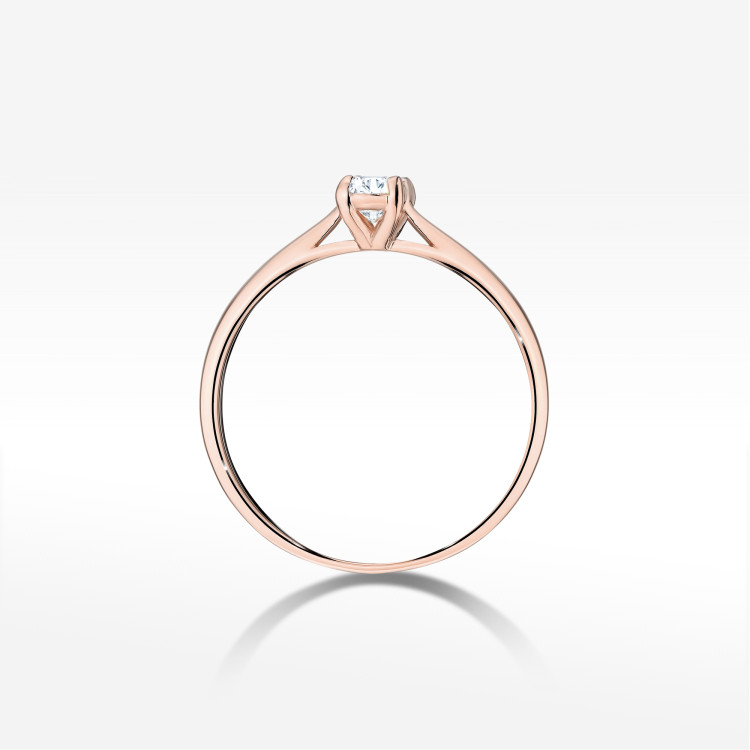 Pierścionek W0581 0,30ct różowe złoto