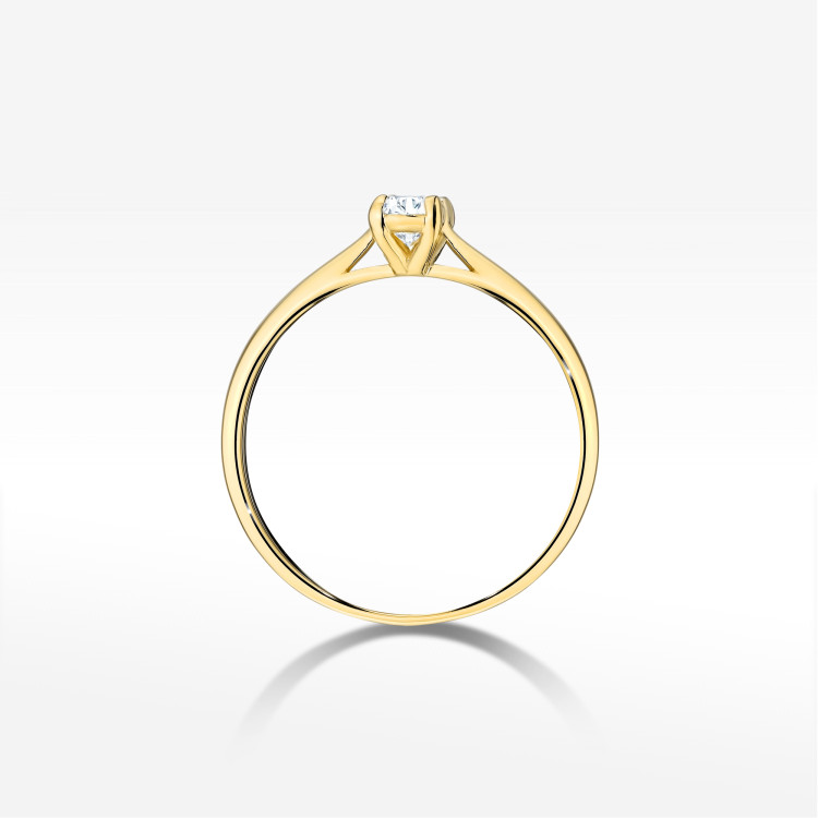 Pierścionek W0581 0,30ct żółte złoto