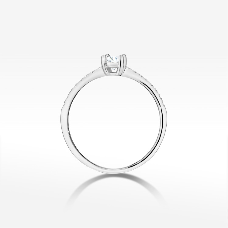 Pierścionek W0582 Diament 0,38ct białe złoto