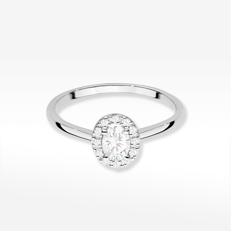 Pierścionek Diament 0,40ct białe złoto W0583