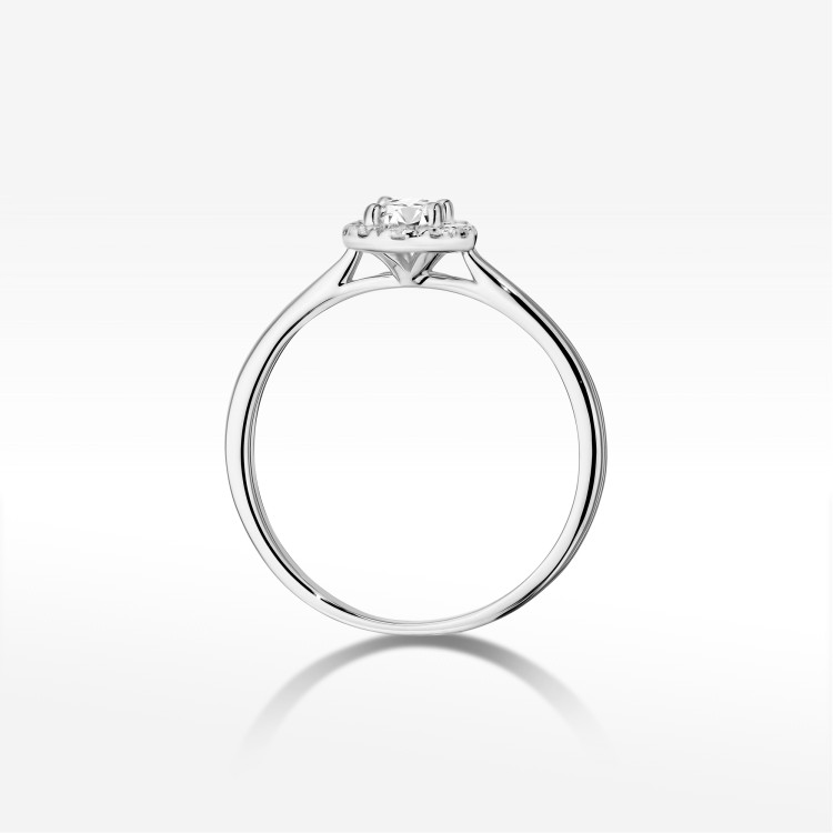 Pierścionek Diament 0,40ct białe złoto W0583