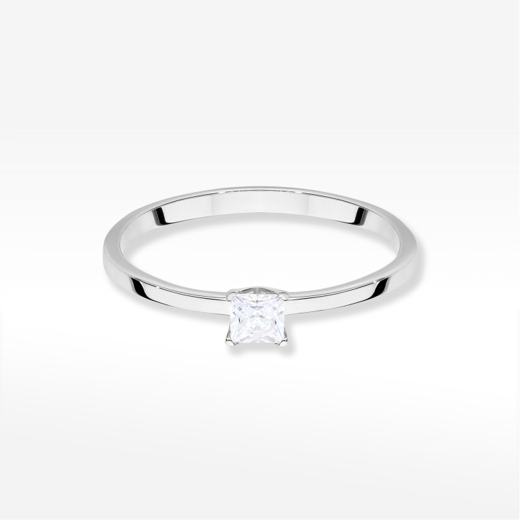 Pierścionek W0586 Diament 0,15ct białe złoto