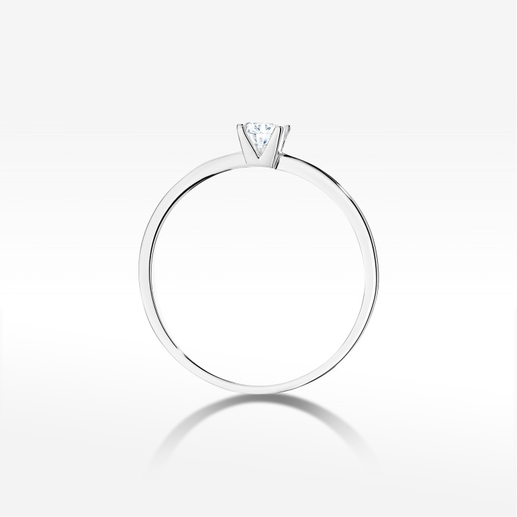 Pierścionek W0586 Diament 0,15ct białe złoto