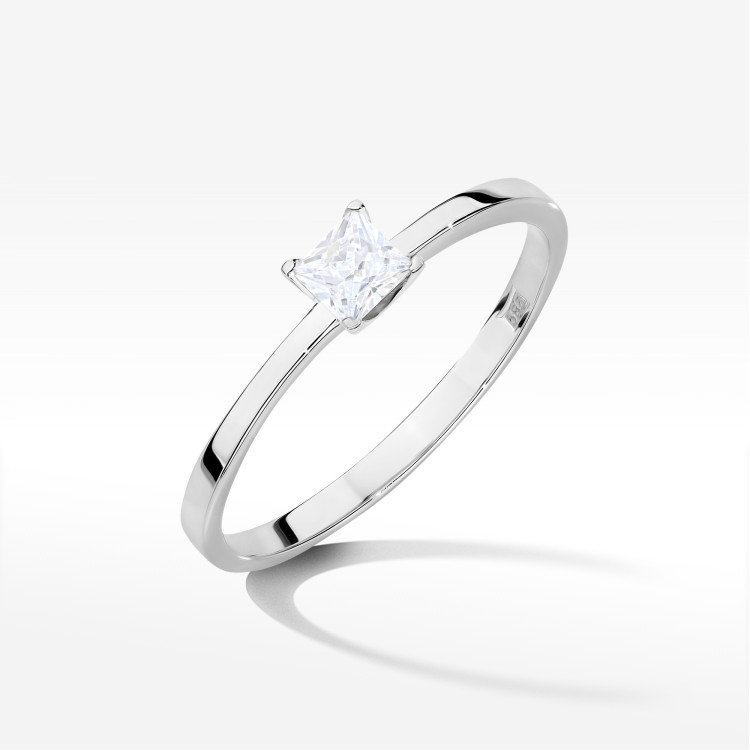 Pierścionek W0587 Diament 0,30ct białe złoto