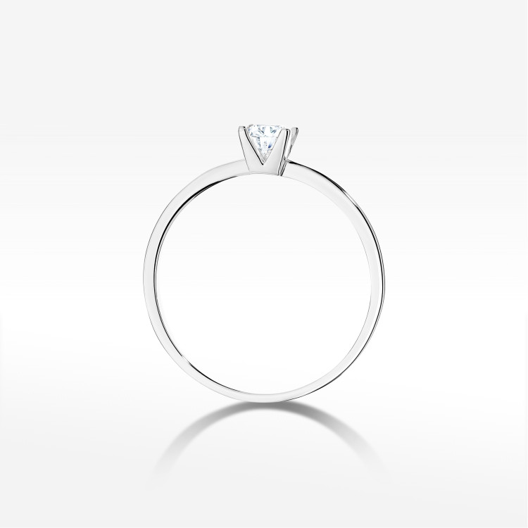 Pierścionek W0587 Diament 0,30ct białe złoto