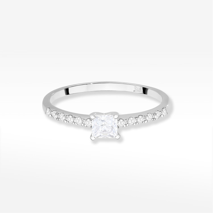 Pierścionek Diament 0,40ct białe złoto W0589