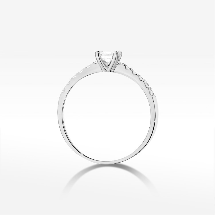 Pierścionek Diament 0,40ct białe złoto W0589