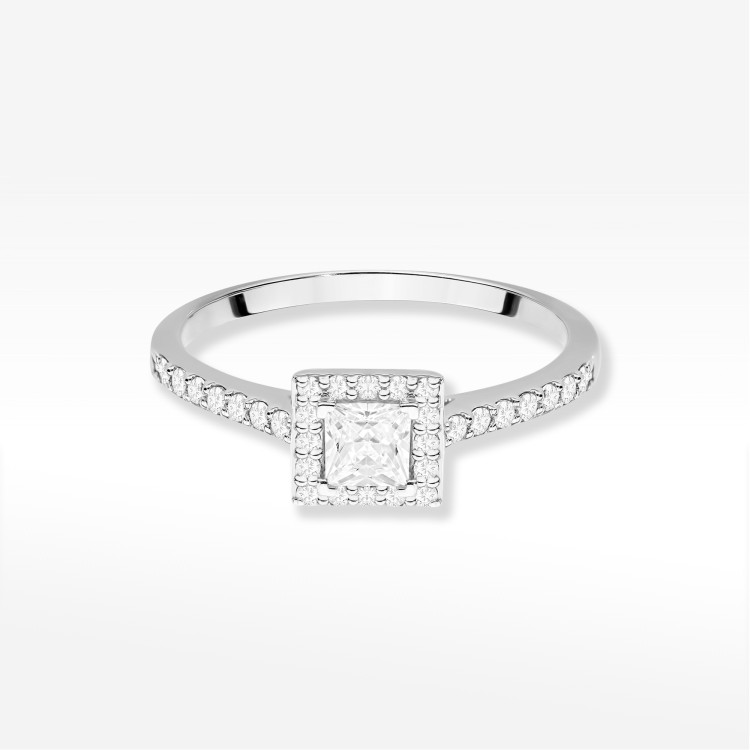 Pierścionek Diament 0,50ct białe złoto W0591