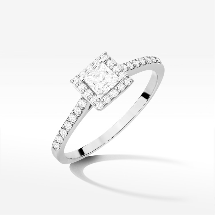 Pierścionek Diament 0,50ct białe złoto W0591