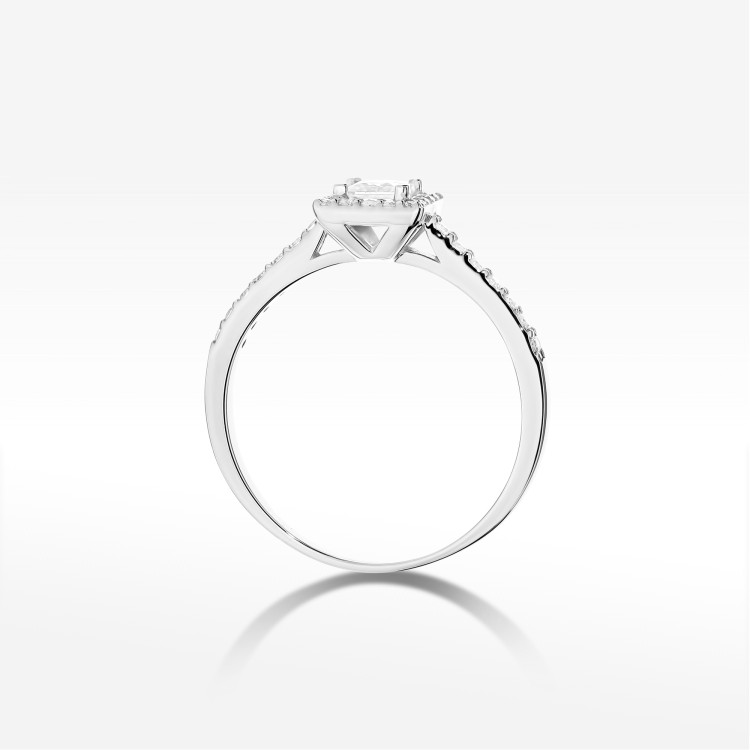 Pierścionek Diament 0,50ct białe złoto W0591