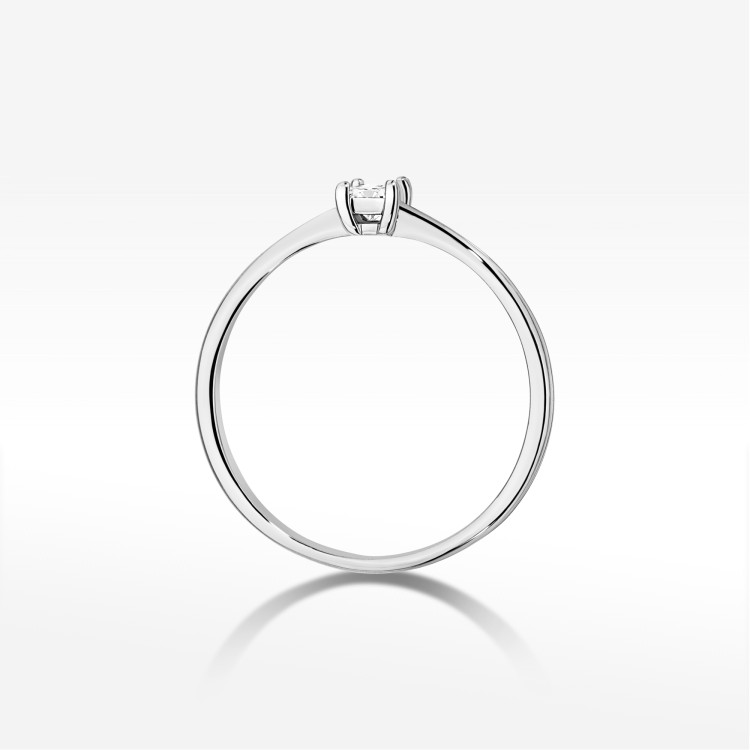 Pierścionek W0592 Diament 0,15ct białe złoto