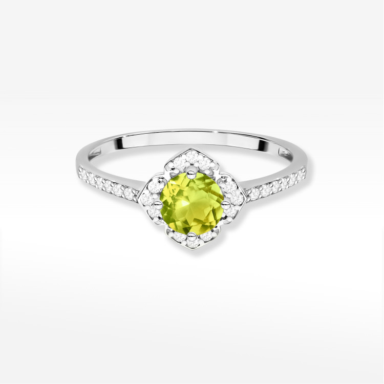 Pierścionek W0603 Oliwin 0,73ct białe złoto