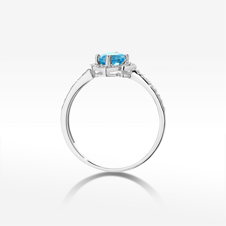 Pierścionek W0603 Topaz Swiss 0,63ct białe złoto