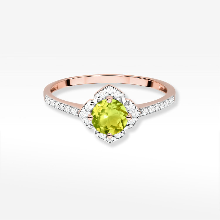 Pierścionek W0603 Oliwin 0,73ct różowe złoto