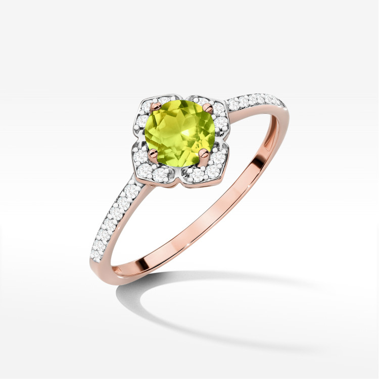 Pierścionek W0603 Oliwin 0,73ct różowe złoto