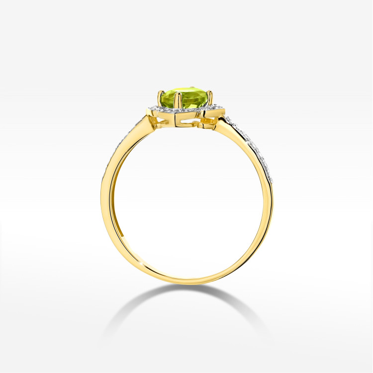 Pierścionek W0603 Oliwin 0,73ct żółte złoto