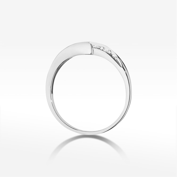 Pierścionek W0618 Szafir 0,30ct białe złoto