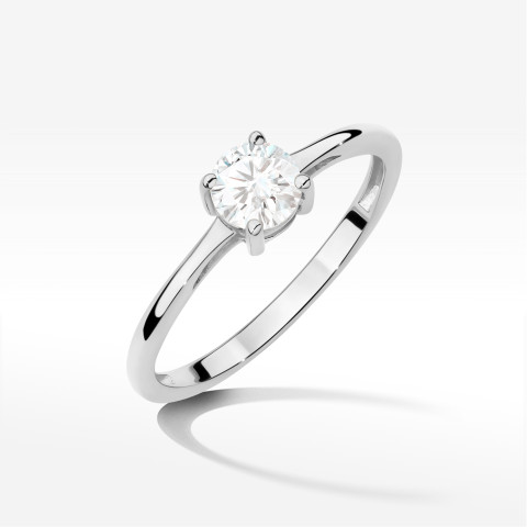 Pierścionek W0656 Diament Laboratoryjny 0,50ct białe złoto