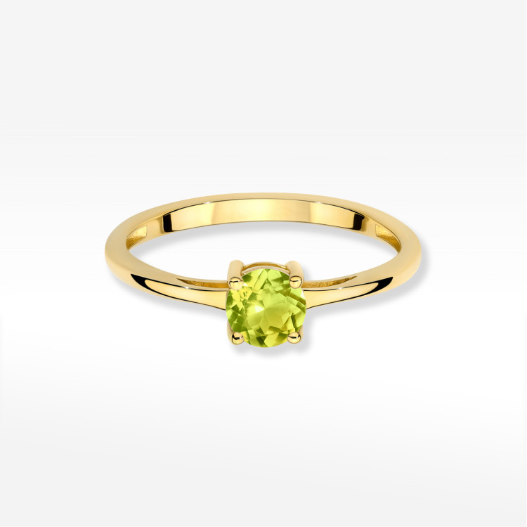 Pierścionek W0656 Oliwin 0,60ct żółte złoto