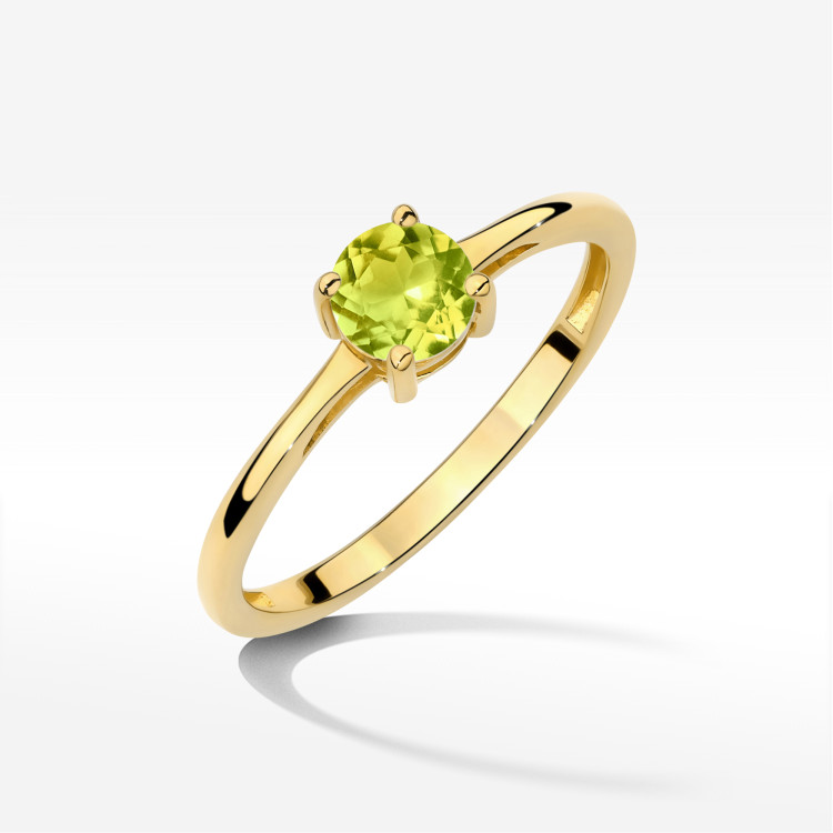 Pierścionek W0656 Oliwin 0,60ct żółte złoto