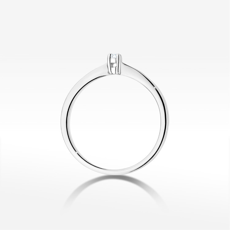 Pierścionek W0670 Diament 0,05ct białe złoto