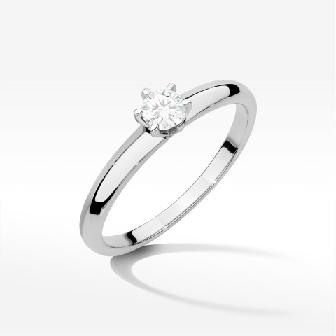 Pierścionek W0679 Diament 0,25ct białe złoto