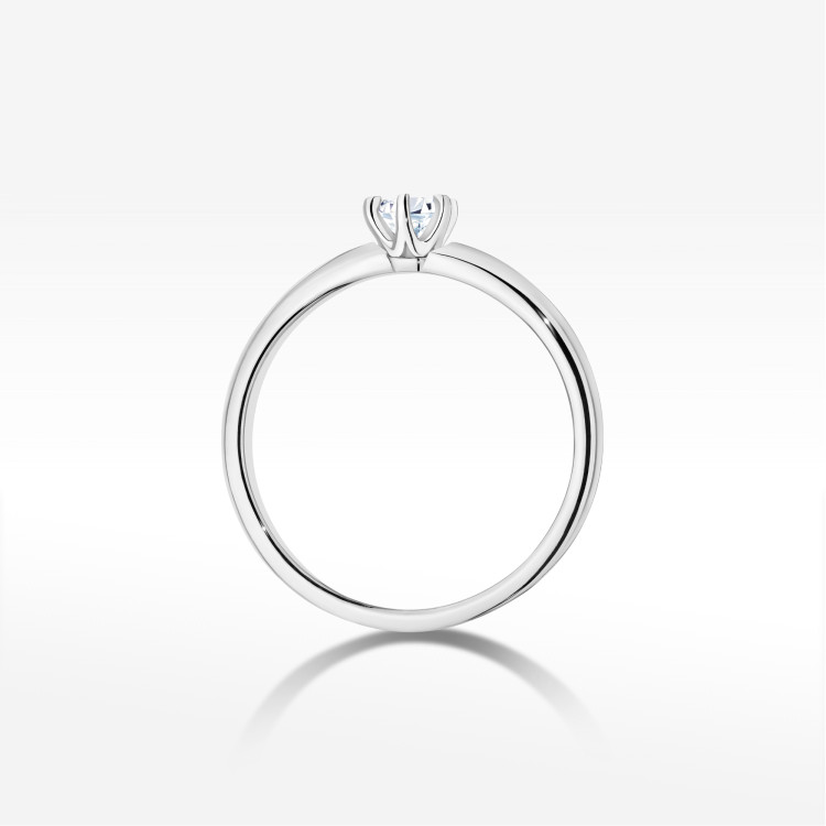 Pierścionek W0679 Diament 0,25ct białe złoto