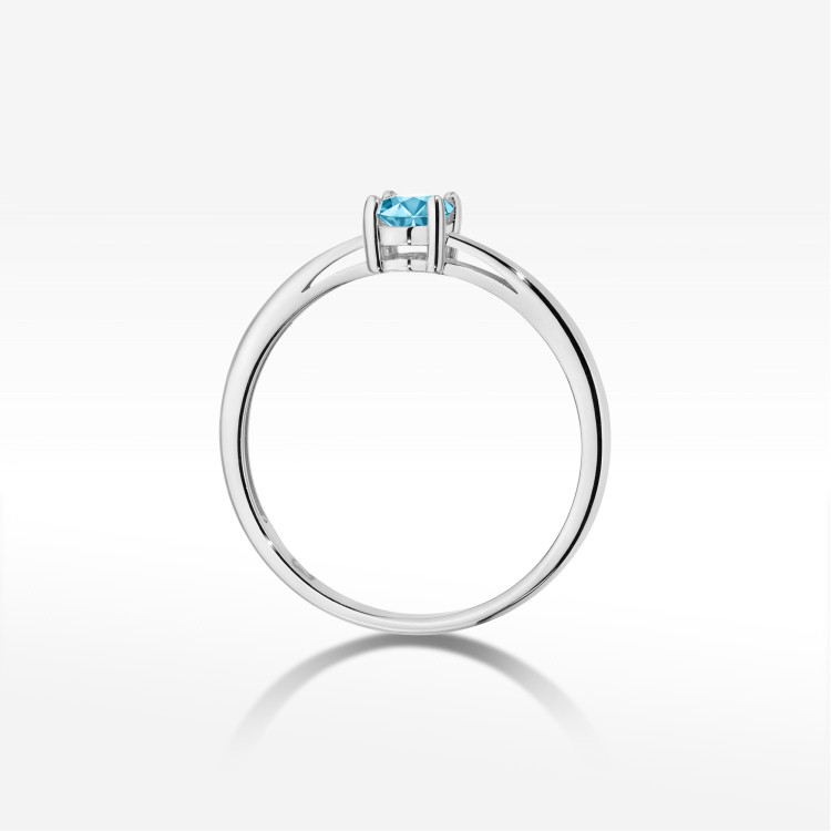 Pierścionek W0685 Topaz Swiss 0,50ct białe złoto