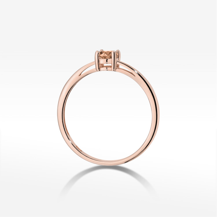 Pierścionek W0685 Morganit 0,40ct różowe złoto