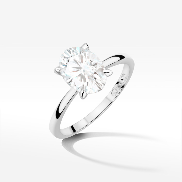 Pierścionek W0688 Diament Laboratoryjny 2,00ct białe złoto
