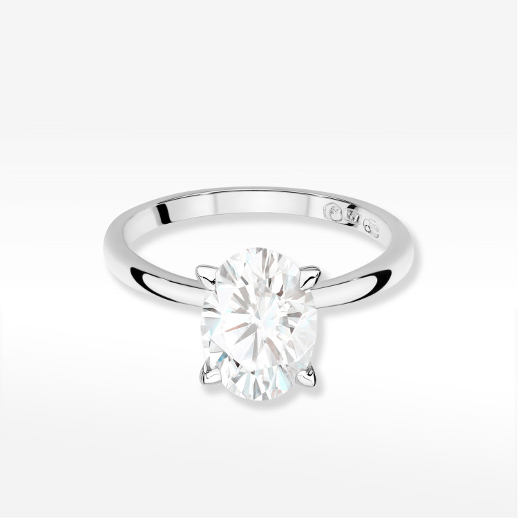 Pierścionek W0688 Diament Laboratoryjny 2,00ct białe złoto