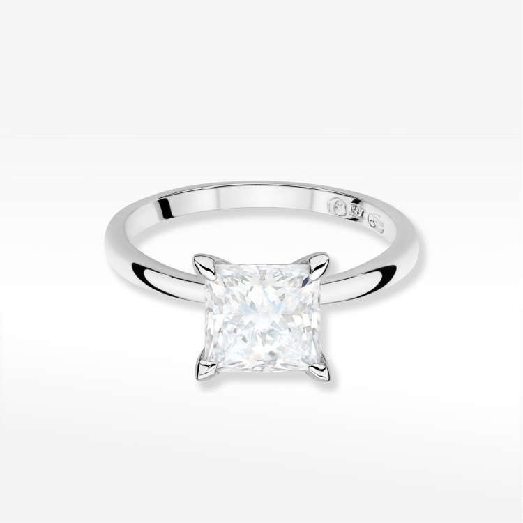 Pierścionek W0690 Diament Laboratoryjny 2,00ct białe złoto