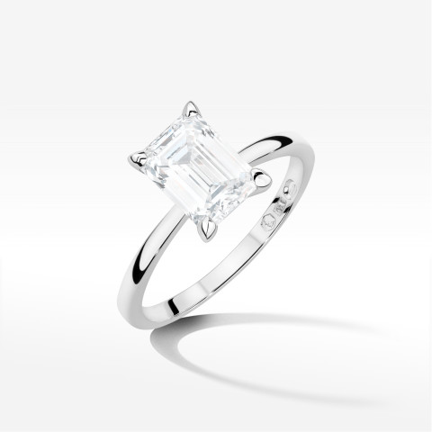 Pierścionek W0691 Diament Laboratoryjny 2,00ct białe złoto
