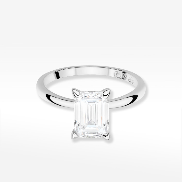 Pierścionek W0691 Diament Laboratoryjny 2,00ct białe złoto