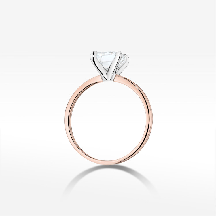 Pierścionek W0691 Diament Laboratoryjny 2,00ct różowe złoto