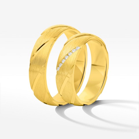 Obrączki ślubne z żółtego złota 5.5mm półokrągłe