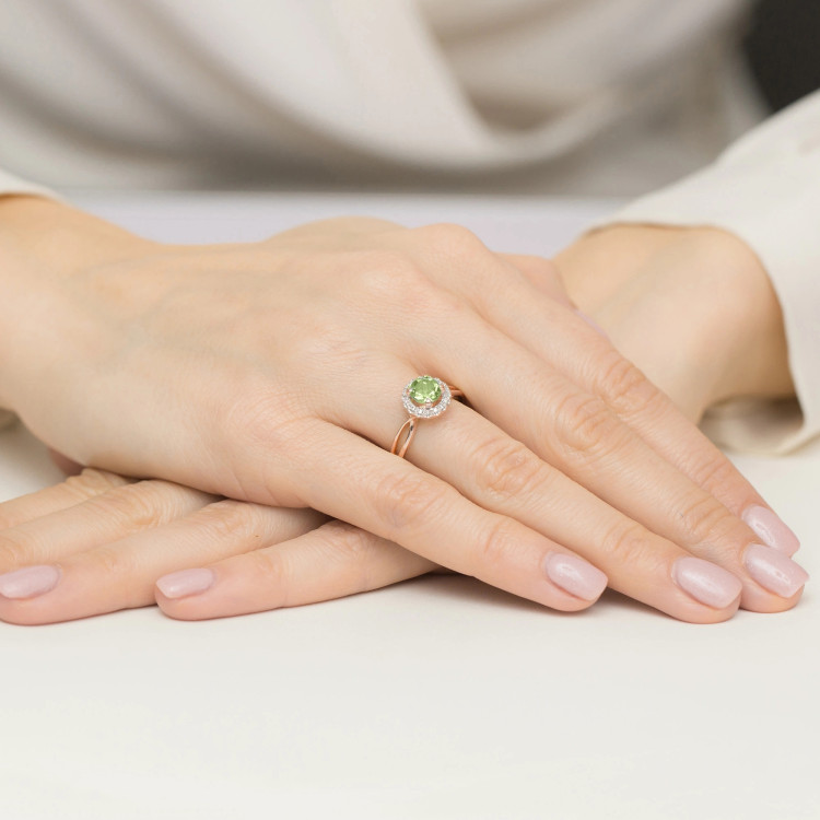 Pierścionek Oliwin 0,98ct różowe złoto W0538